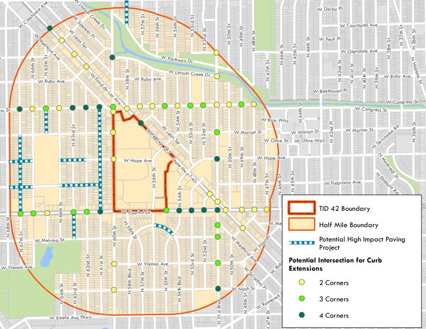 Midtown Center area improvements. Image from Department of City Development.