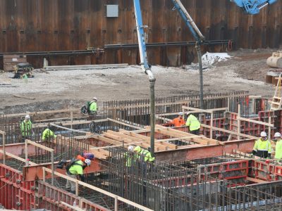Eyes on Milwaukee: The Couture Starts Massive Concrete Pour