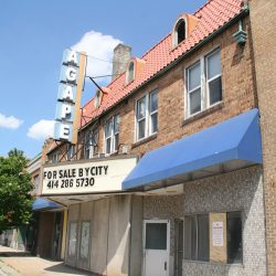 Former Ritz/Villa Theater. Photo taken in 2020 by Jeramey Jannene.