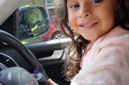 Lisette Ruiz-Ruiz’s daughter sits in her mom’s Audi G5, which was stolen last year. Photo provided by Lisette Ruiz-Ruiz/NNS.