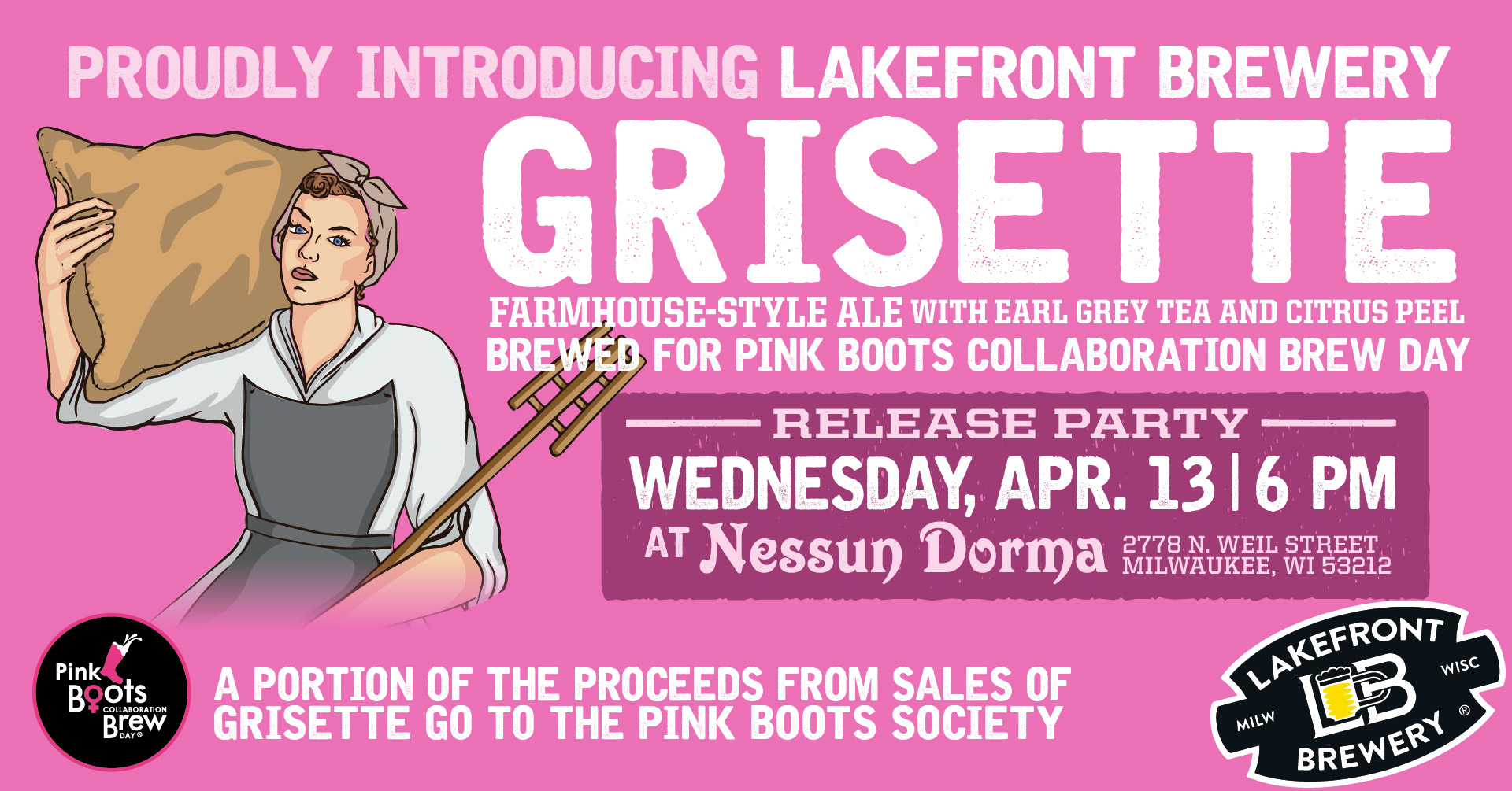 Lakefront Brewery Releases 2022 Pink Boots Beer: Grisette
