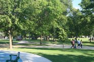 A new study examines the link between access to green space and stroke risk in Milwaukee County residents. This photo was taken in Sherman Park in 2016. NNS file photo.