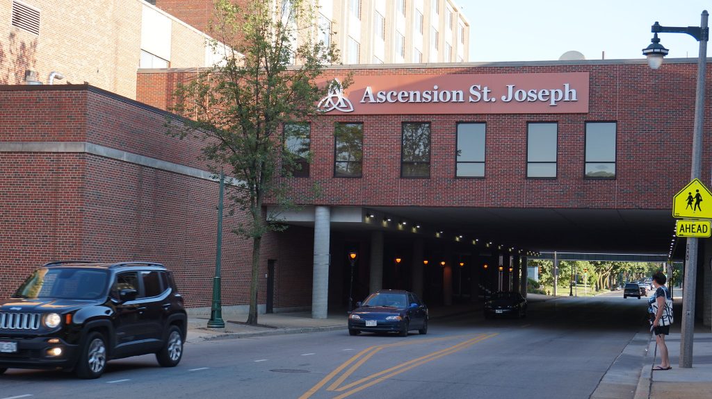 Community organizers are seeking input from residents who live near Ascension St. Joseph Hospital. NNS file photo by Andrea Waxman.