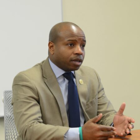 Acting Mayor Cavalier Johnson is focusing on jobs and economic development in his campaign. Photo by Sue Vliet/NNS.