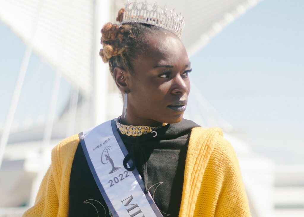 Annia Leonard writes: “In pageants like these, where femmes and women are asked to identify as female, I wanted to emphasize that my gender wouldn’t be a token.” Photo by Rob Randolph.
