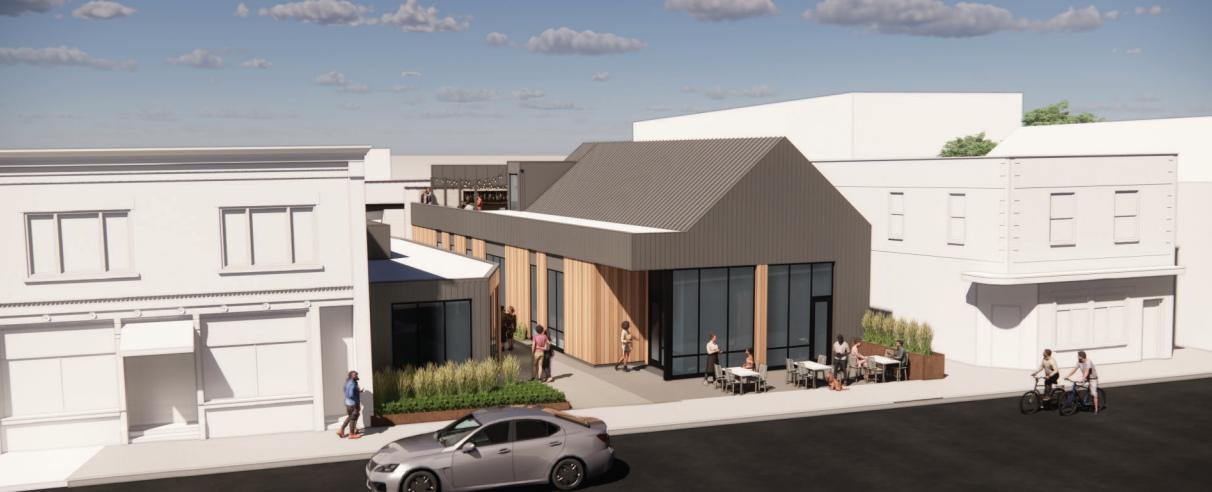 Rendering of proposed Bay View restaurant at 2159-2161 S. Kinnickinnic Ave. Rendering by Dan Beyer Architects.