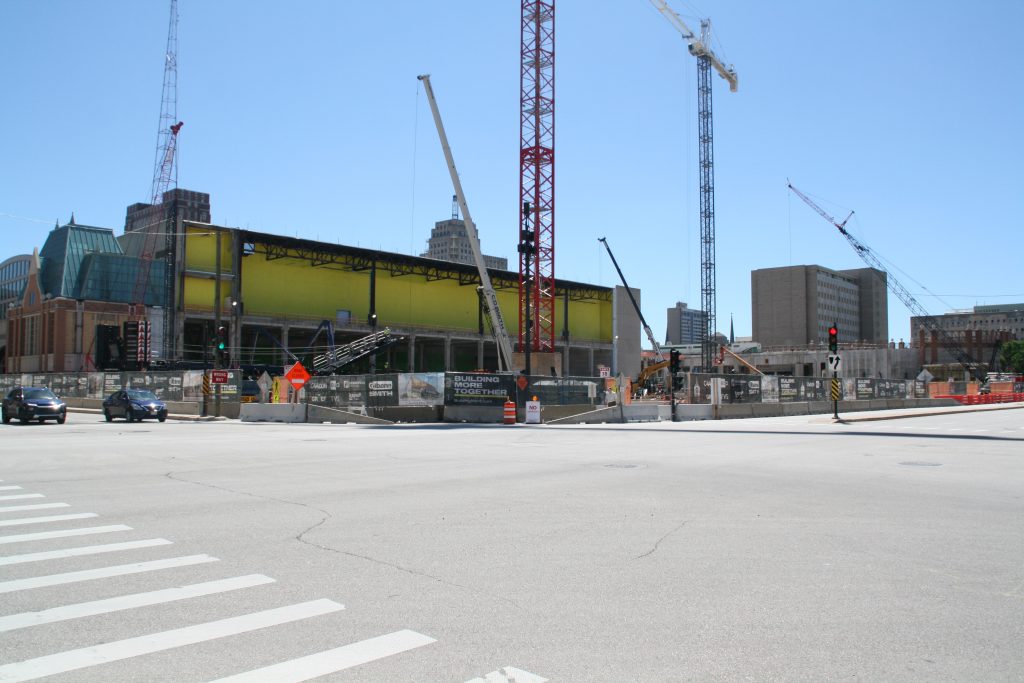 Wisconsin Center expansion construction. Photo by Jeramey Jannene.