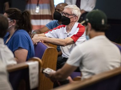 Gov. Evers Visits Garden Homes Neighborhood