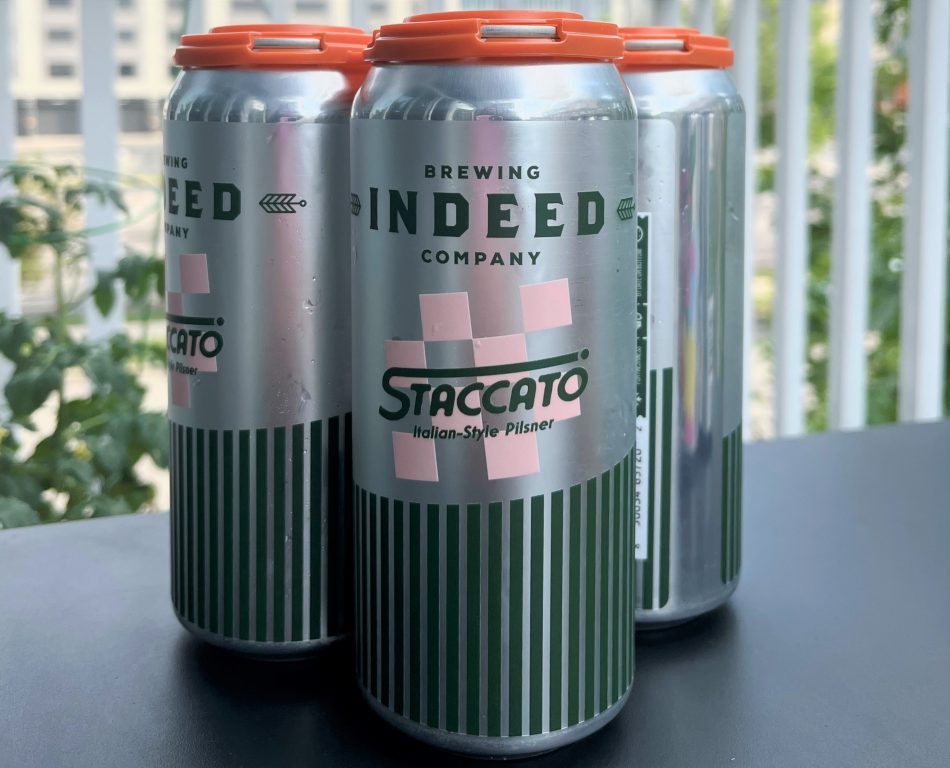 Indeed Brewing Company's new beer,Staccato. Photo taken June 28, 2020 by Sophie Bolich
