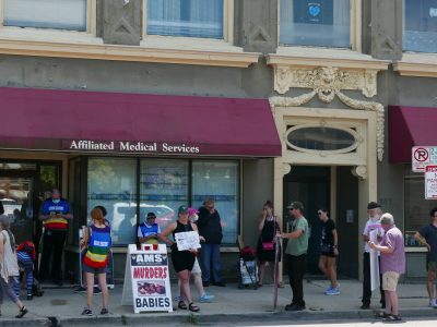 Outside An Abortion Clinic The Morning Roe Was Overturned