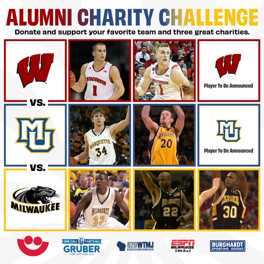 Summerfest Announces Basketball Alumni Charity Challenge Featuring Star Alumni Players from Badgers, Golden Eagles, and Panthers