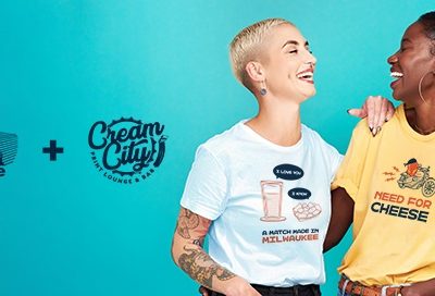 VISIT Milwaukee and Cream City Print Lounge Launch T-Shirts and Tote Bags