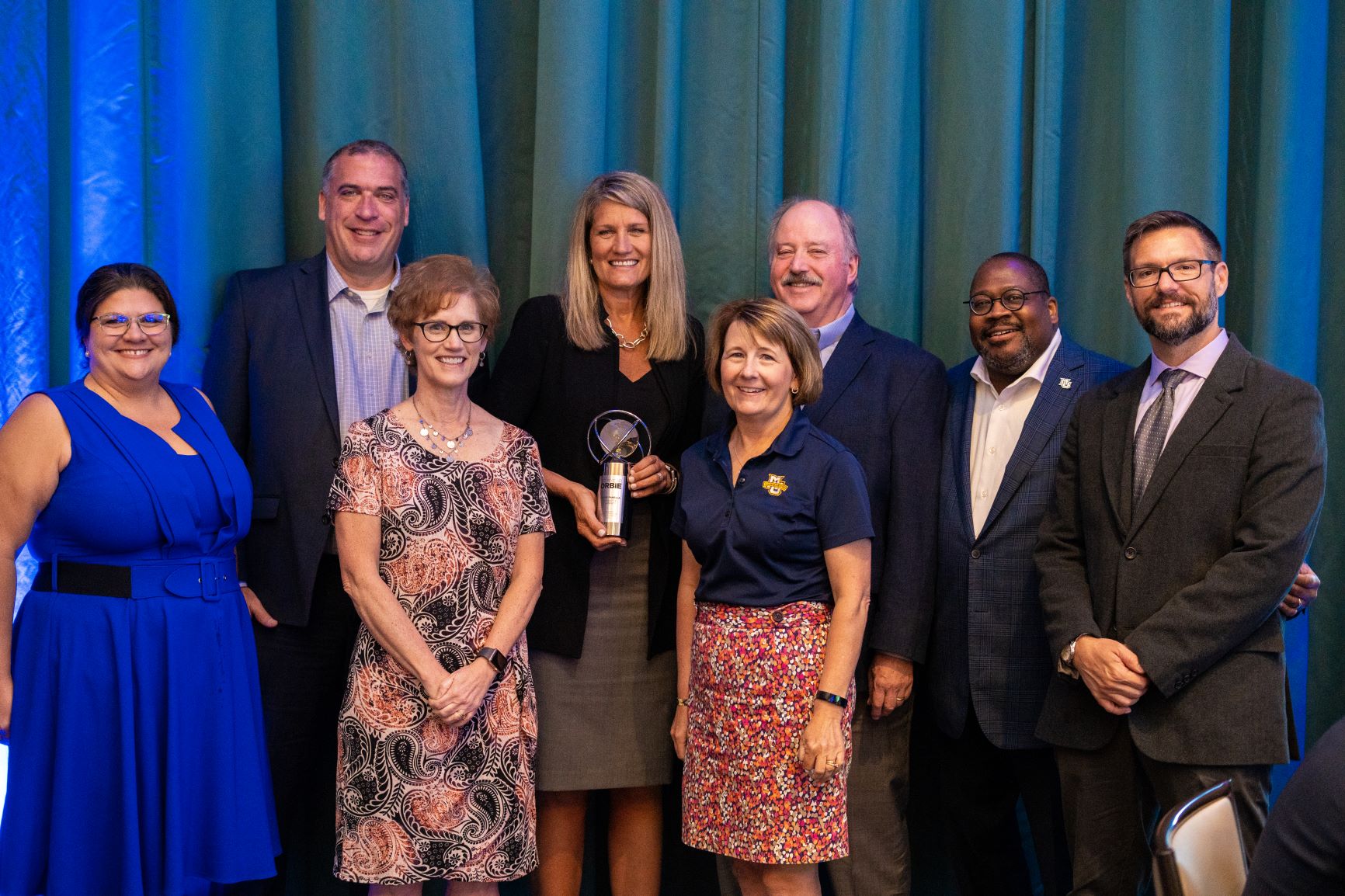 Laurie Panella receives ORBIE CIO of the Year award. Photo courtesy of Marquette University.