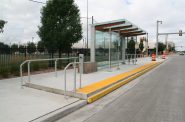 Partially bus rapid transit station at W. Wisconsin Ave. and N. 35th St. Photo by Jeramey Jannene.