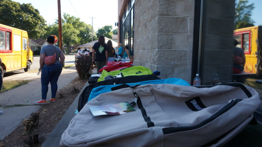 School supply drives are happening throughout August. Photo by Bridget Fogarty.