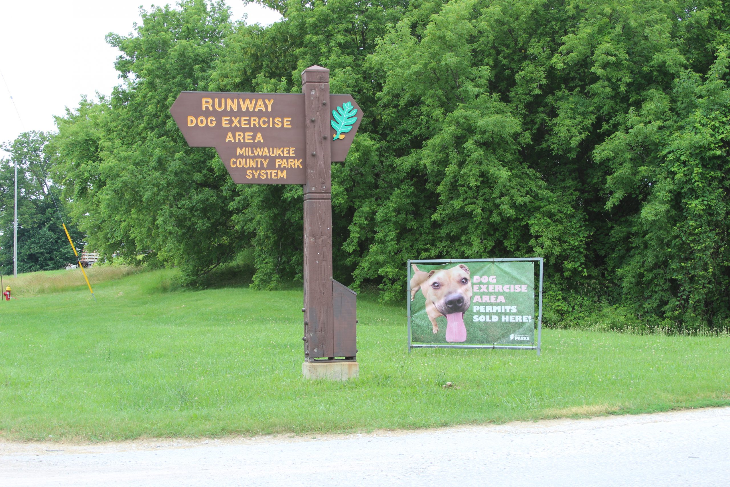 Runway Dog Park. Photo courtesy of Milwaukee County Parks.