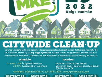 Big Clean MKE to beautify neighborhoods citywide this Saturday