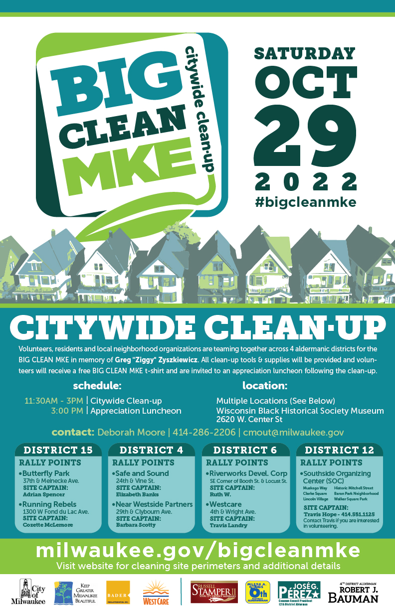 Big Clean MKE to beautify neighborhoods citywide this Saturday