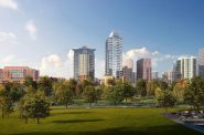 Proposed 1550 apartment tower. Rendering by Solomon Cordwell Buenz.