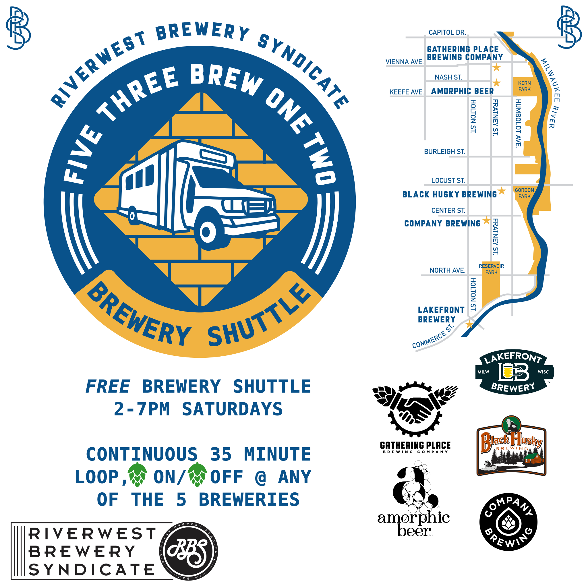 Riverwest Brewery Syndicate Shuttle Annoucement