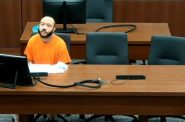 Darrell Brooks Jr. sits alone in court after a judge granted his request to represent himself on Wednesday, Sept. 28, 2022. Zoom