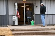Northern Wisconsin voters cast their ballots at the Billings Park Civic Center in Superior for the Nov. 3, 2020 election. Danielle Kaeding/WPR
