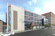 Dr. Howard Fuller Collegiate Academy new high school. Rendering by Engberg Anderson Architects.
