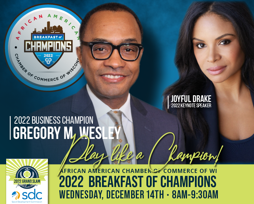 Gregory Wesley will be honored as the   2022 AACCW Business Champion