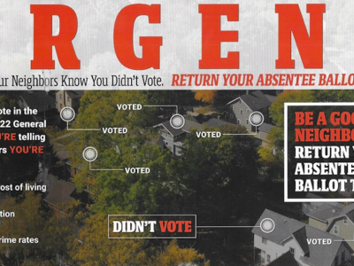 Vote, Your Neighbors Are Watching, GOP Flyer Warns