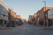 Eau Claire, Wisconsin - Barstow Street looking morth. Photo taken Oct. 28, 2016 by Thieded, CC BY-SA 4.0 , via Wikimedia Commons