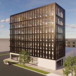 Proposed Haymarket mass timber office building. Rendering by Korb + Associates Architects.