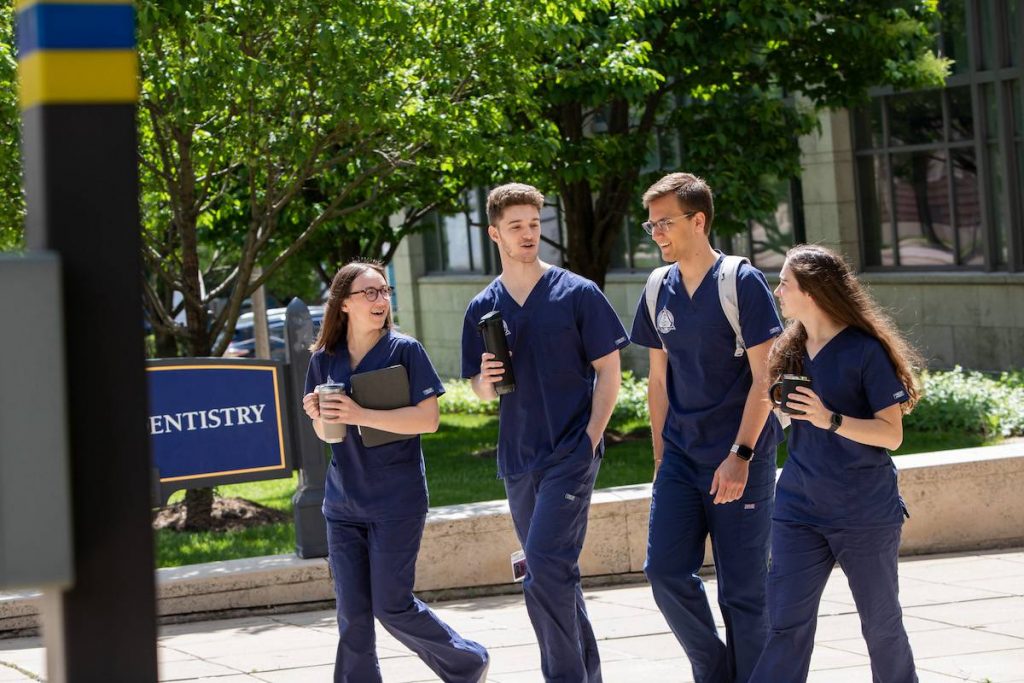 Dental students. Photo courtesy of Marquette University.