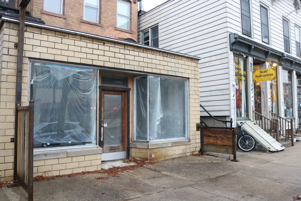 Site of future MJ's Apothecary & Gifts, 1689-1691 N. Humboldt Ave. Photo taken January 3, 2023 by Sophie Bolich.
