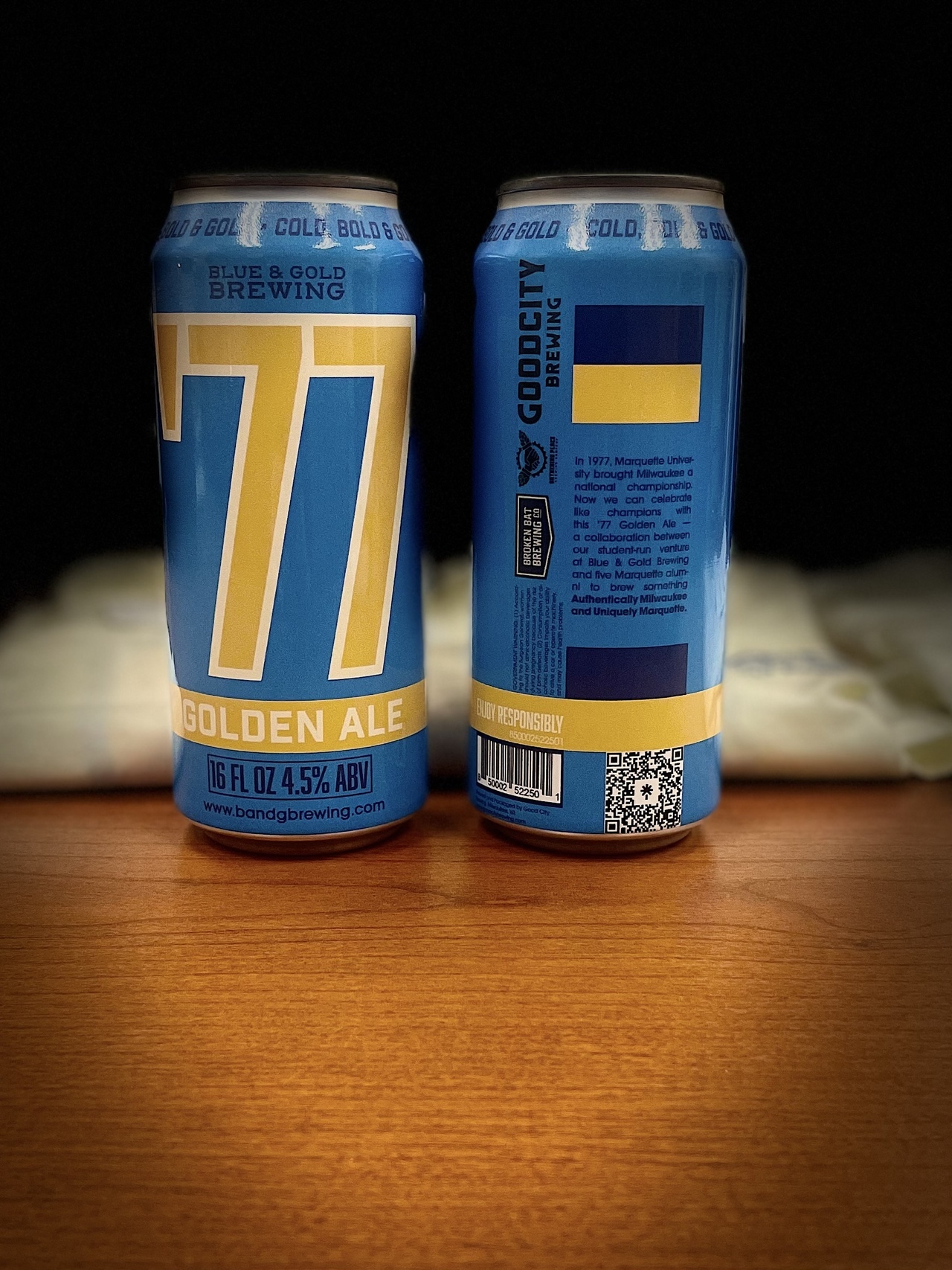Blue & Gold Brewing will officially debut its first beer, ’77 — a Golden Ale, at this year’s National Marquette Day celebration on Saturday, Feb. 4, at Fiserv Forum. Photo from Marquette University.