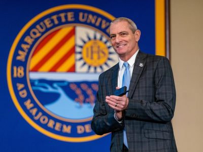 President’s and Chancellor’s Challenge winners, major steps for Marquette during 2022 highlight President Lovell’s annual address