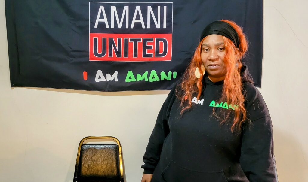 “I want to see a better community for all of us,” says Elizabeth Brown, who was sworn in as president of Amani United on Jan. 7. Photo by PrincessSafiya Byers/NNS.