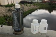 PFAS sample testing bottles | Photo by the Michigan Department of Environment, Great Lakes, and Energy