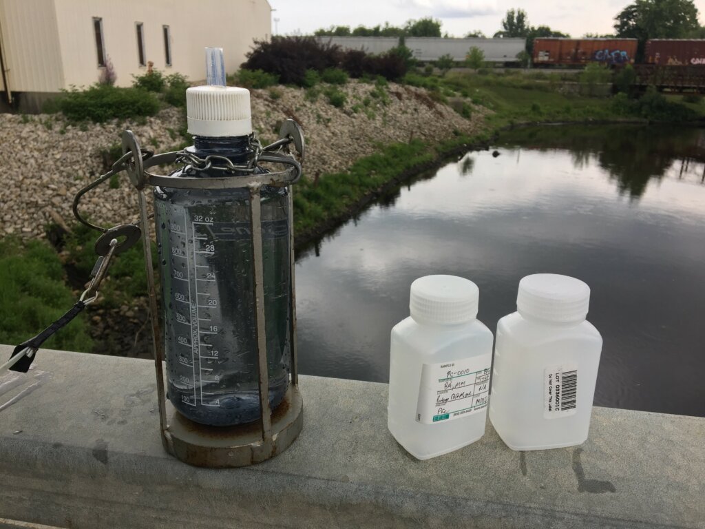  PFAS sample testing bottles | Photo by the Michigan Department of Environment, Great Lakes, and Energy