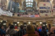 Democrats introduced the resolution a day after protesters rallied at the Wisconsin State Capitol for the 50th anniversary of the U.S. Supreme Court’s Roe v. Wade decision. Photo by Baylor Spears/Wisconsin Examiner.