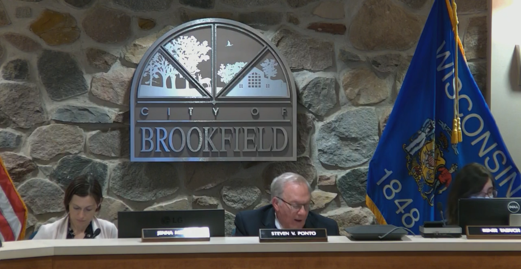 The city of Brookfield common council meeting on Jan. 17th, 2023. Screenshot of the city of Brookfield common council video/Wisconsin Examiner.