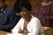 Sharon Robinson appears before the Public Works Committee in 2019. Image from Milwaukee City Channel – City Clerk’s Office
