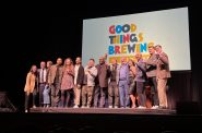 Host David Caruso and featured guests in season one of "Good Things Brewing." Photo taken Feb. 9, 2023 by Sophie Bolich.