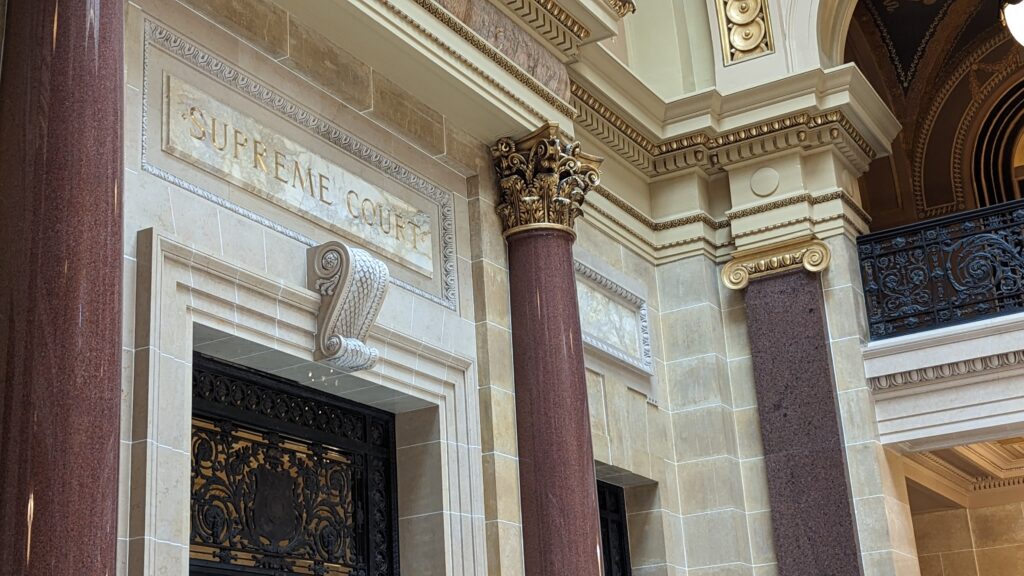  Wisconsin Supreme Court chambers. (Baylor Spears | Wisconsin Examiner)