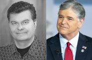Mark Belling and Sean Hannity. Belling photo from Belling.com, Hannity photo from The White House (2020).