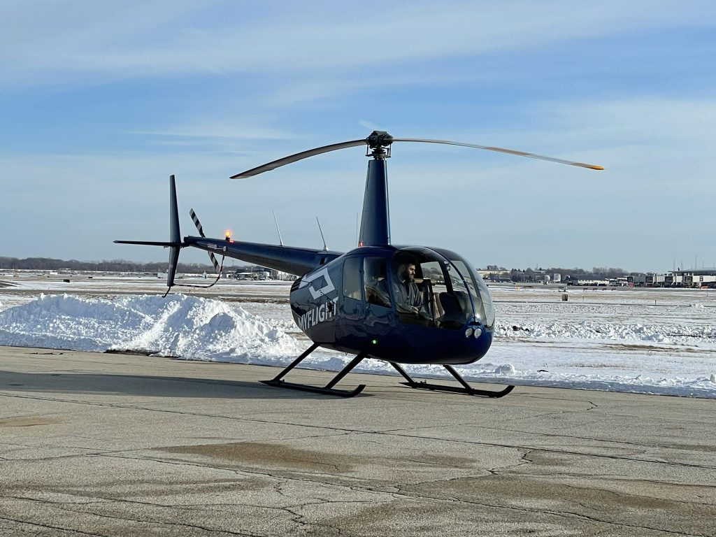 MyFlight Tours helicopter at AvFlight in Milwaukee. Photo by Scott Spiker.