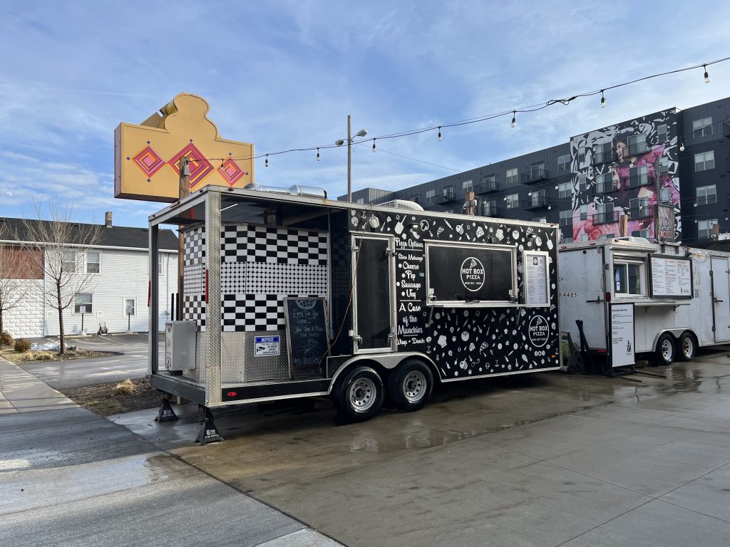 Hot Box Pizza truck, 636 S. 6th St. Photo taken March 23, 2023 by Sophie Bolich.