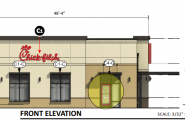 Proposed Chick-fil-A, 2701 W. Morgan Ave. Rendering by Chipman Design Architecture Inc.