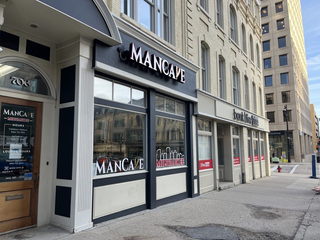 Site of Mancave Milwaukee, 706 N. Milwaukee St. Photo taken March 7, 2023 by Sophie Bolich.