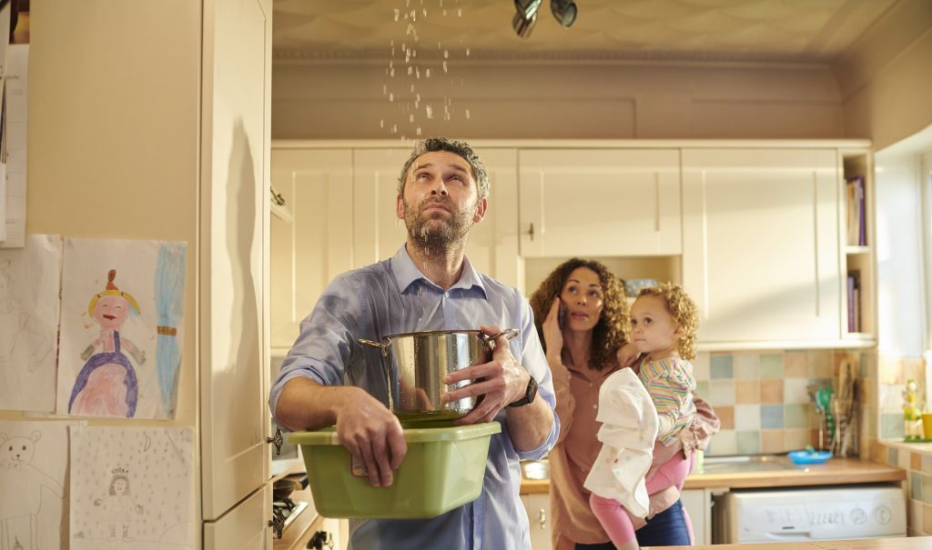 Leaky pipe in the ceiling. (iStock - advertisement)