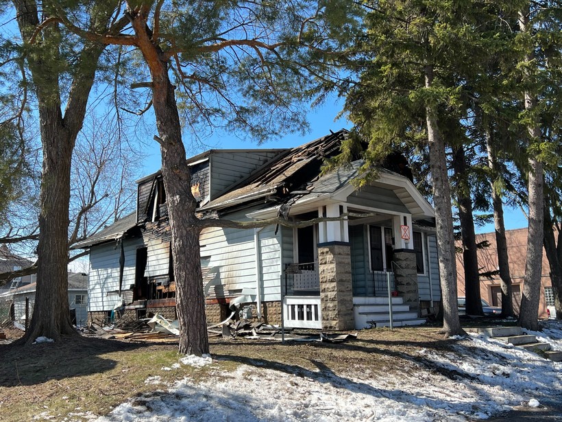 A fire on Milwaukee's north side on March 29, 2023 killed three people. Evan Casey/WPR